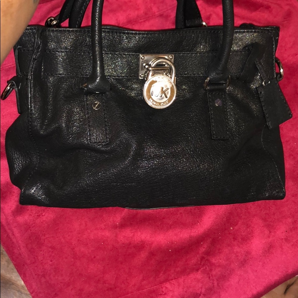 Black soft leather Michael Kors bag